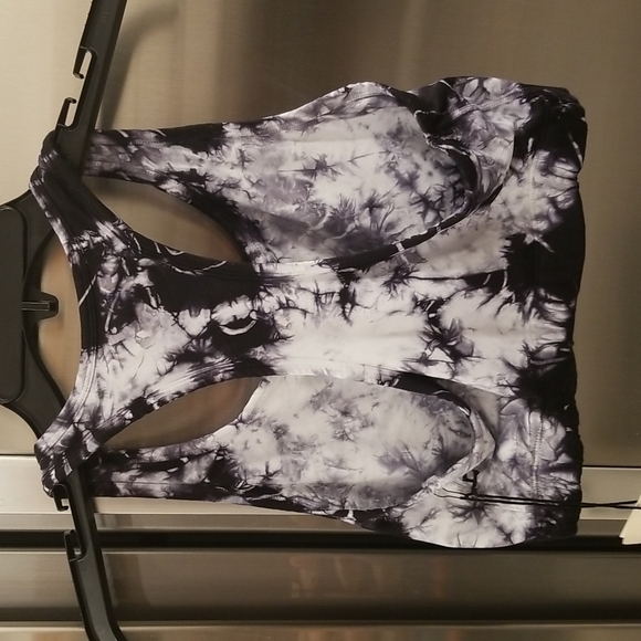 💕ELECTRIC & ROSE💕 Wynnie Bra ~ Epic Wash Onyx Cloud Thunderstrike Small S NWT - Picture 9 of 14